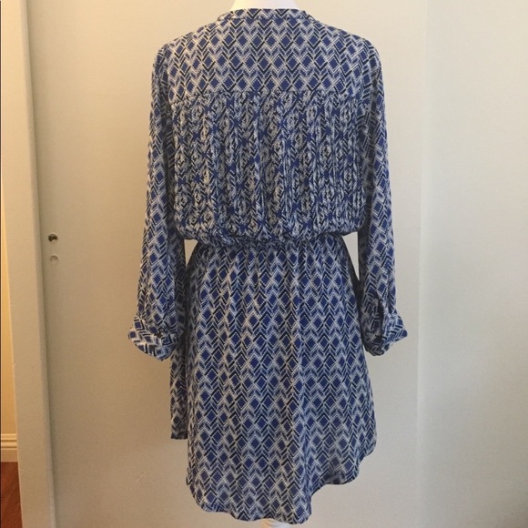 Anthropologie Maeve Aztec Print Blouson Dress - Picture 5 of 8